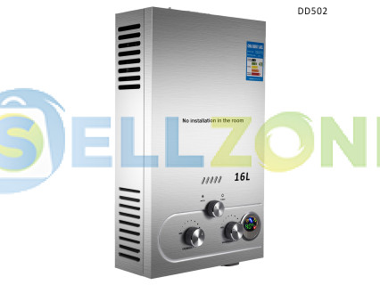 Μεγάλος φορητός θερμοσίφωνας αερίου 16 λίτρων για κατασκήνωση και εξωτερικούς χώρους – DD502